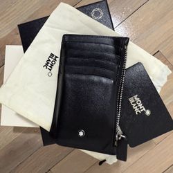 Mont Blanc Mens Wallet Card Holder Money Holder 