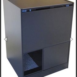 2 Out of Sight Hidden Litter Boxes – Premium Litter Cabinet Furniture