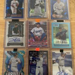 Mlb Baseball Card Lot W/ Autos And Others 