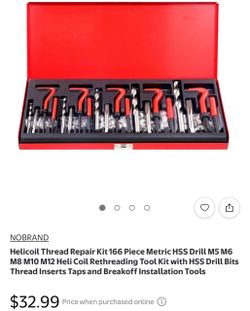 Helicoil thread repair kit