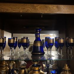 Cobalt Blue Czech Glass