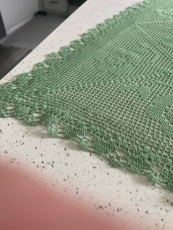 Handmade Crochet Tablecloth 5 x 5 ft