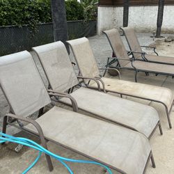 5 Pool Side Lounge Chairs