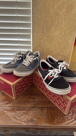 Vans canvas shoes size 7 - boys