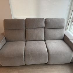 Reclining couch With Lights & Cup holder