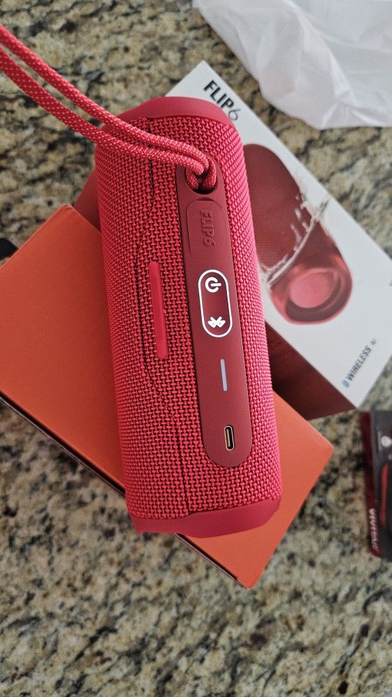 Bluetooth Speaker Red Portable