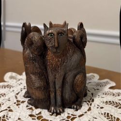 Cat Candle Holder Designed by Marsha McCarthy