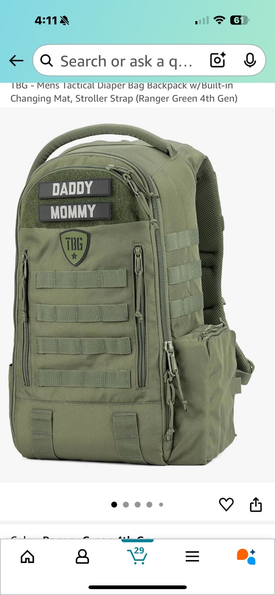 TBG Tactical Diaper Bag (Backpack)