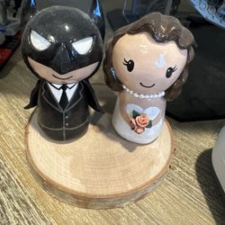 Batman and Bride Cake Topper