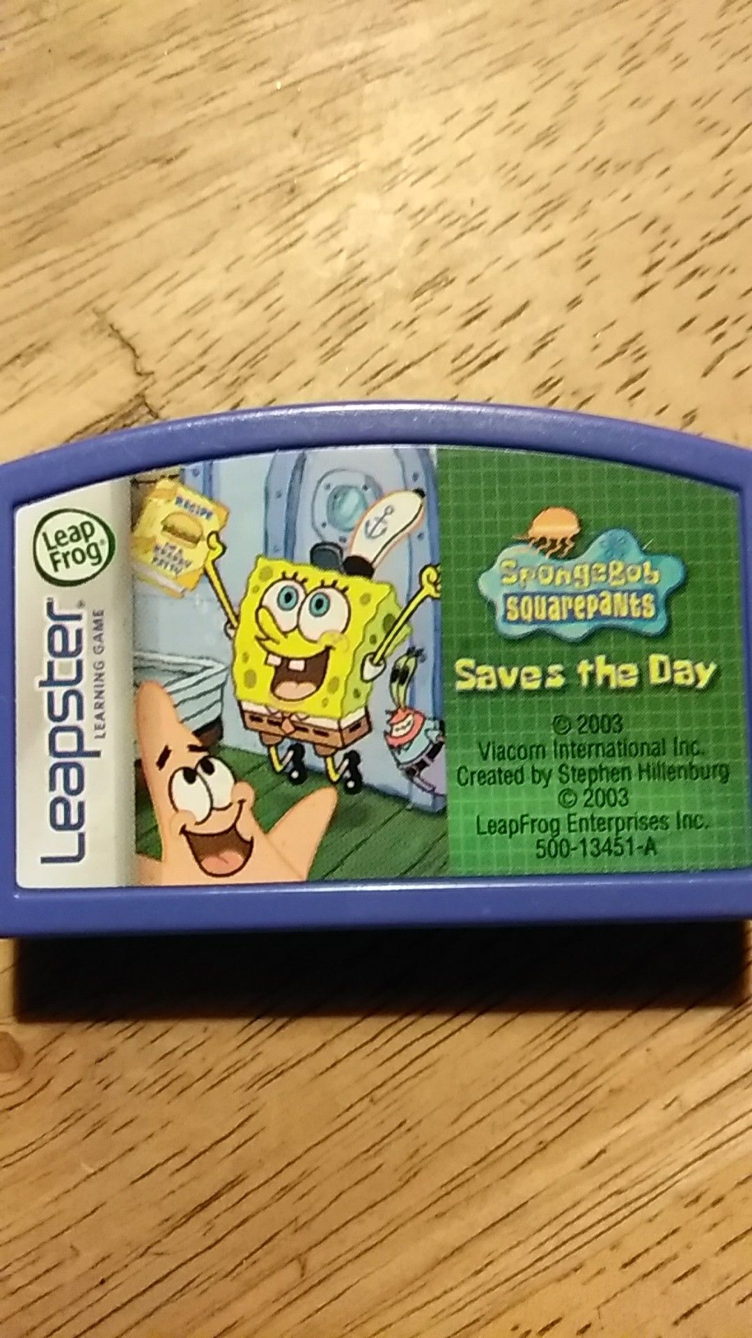 Leapster learning game SpongeBob SquarePants Saves the Day