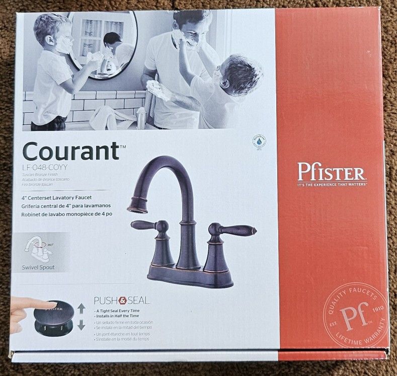 Pfister Courant 2-Handle Centerset Bathroom Faucet – Tuscan Bronze, ADA Compliant, WaterSense - View #5