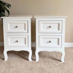 White Nightstands 