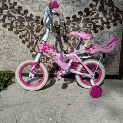 Disney Princess Girls Huffy Bike 12 Inch With Training Wheels 