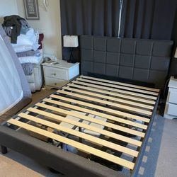 Upholstered Bed Frame - Queen
