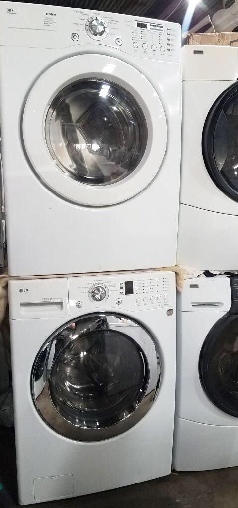 LG WHITE WASHER W GAS DRYER HEAVY DUTY EXCELLENT CONDITION📝WARRANTY INCLUDED!!!