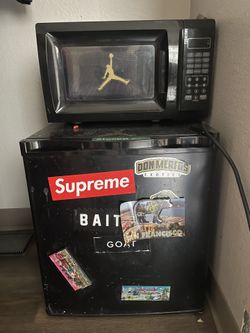 Microwave And Mini Fridge 