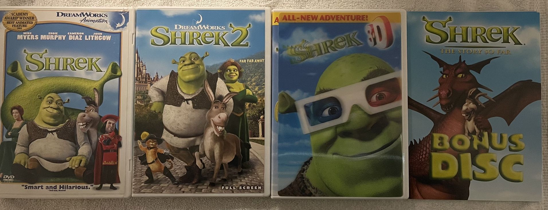 Shrek Dvds