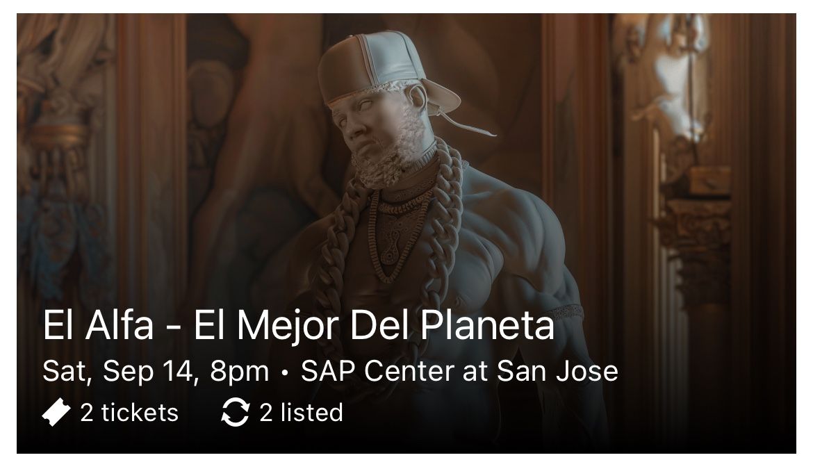 El Alfa San Jose Tickets