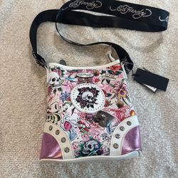 Ed Hardy crossbody bag with adjustable strap