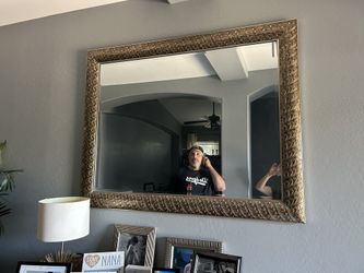 Gold Big Mirror
