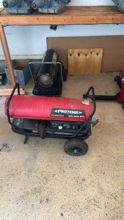Two Outdoor Diesel Industrial Heaters