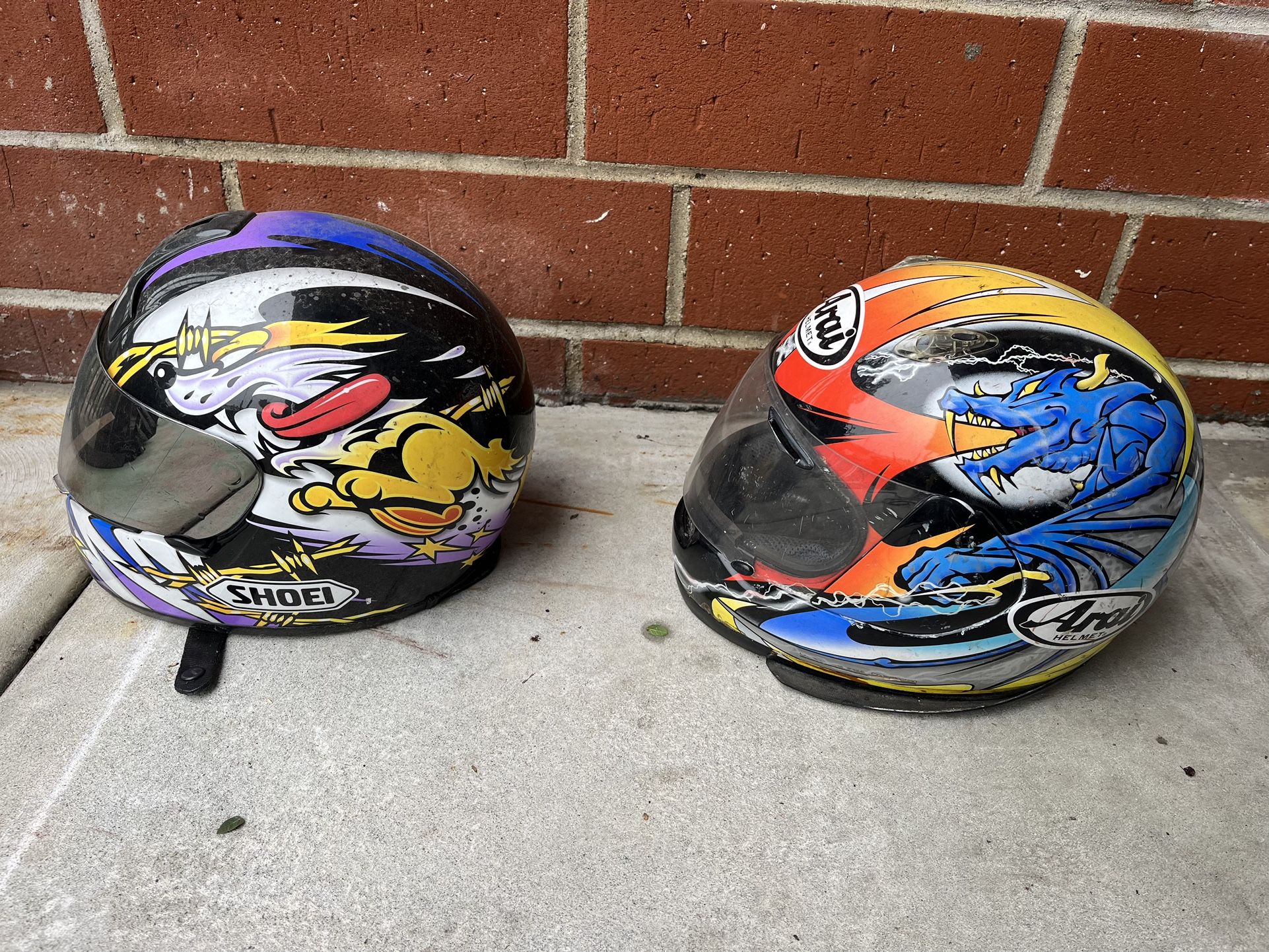 Motorcycle Helmet : ($45 each OR $80 for both) 