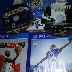 3- PLAYSTATION 4 GAMES 2- PLAYSTATION 3 GAMES ALSO CONTROLLERS AVAILABLE 
