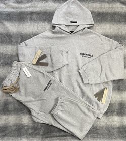 Fear Of God Essentials Light Heather Gray 2 Piece Set FW24