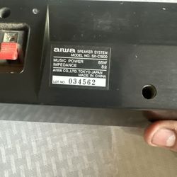 Aiwa SPEAKER For Surround System 