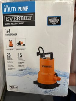 Everbilt water pump