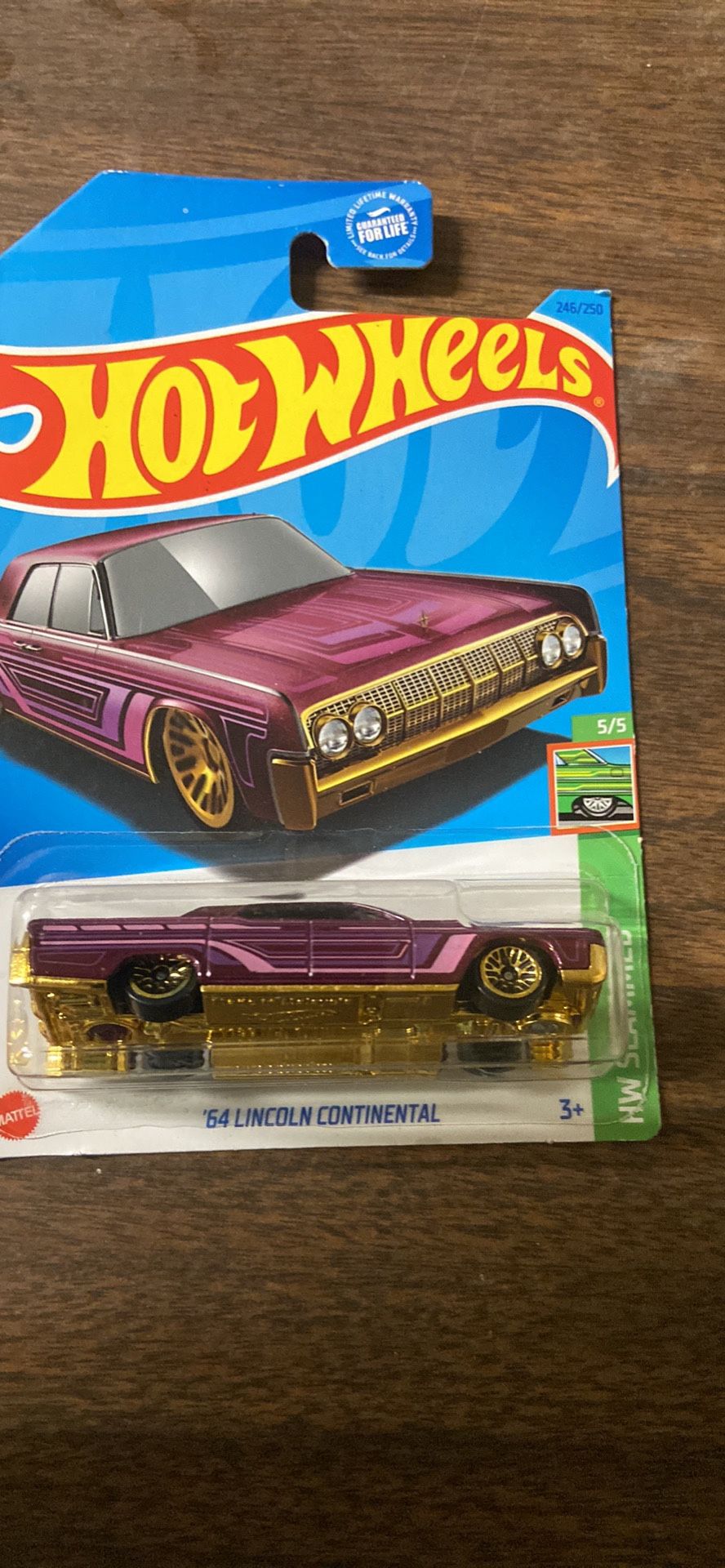 Hot Wheels '64 Lincoln Continental Purple #246 246/(contact info removed) HW Slammed