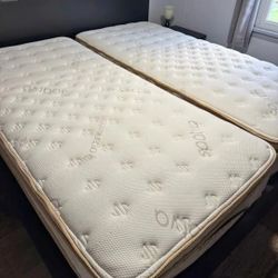 Split-King Saatva Memory Foam Hybrid Mattress - Like New