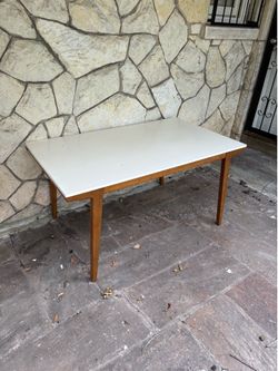 West elm dining room table - mid century modern style