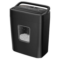 Bonsaii 6 Sheet High Security Micro Cut Paper Shredder 4.2 Gallon Bin (C261-D)