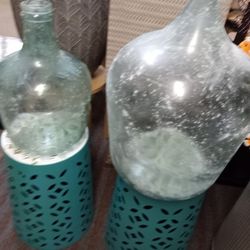 Awesome New Designer Frosted Glass Vases Made In Portugal High Quality Masterpiece Very Thick Glass