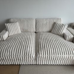 Corduroy Double Chaise Sofa