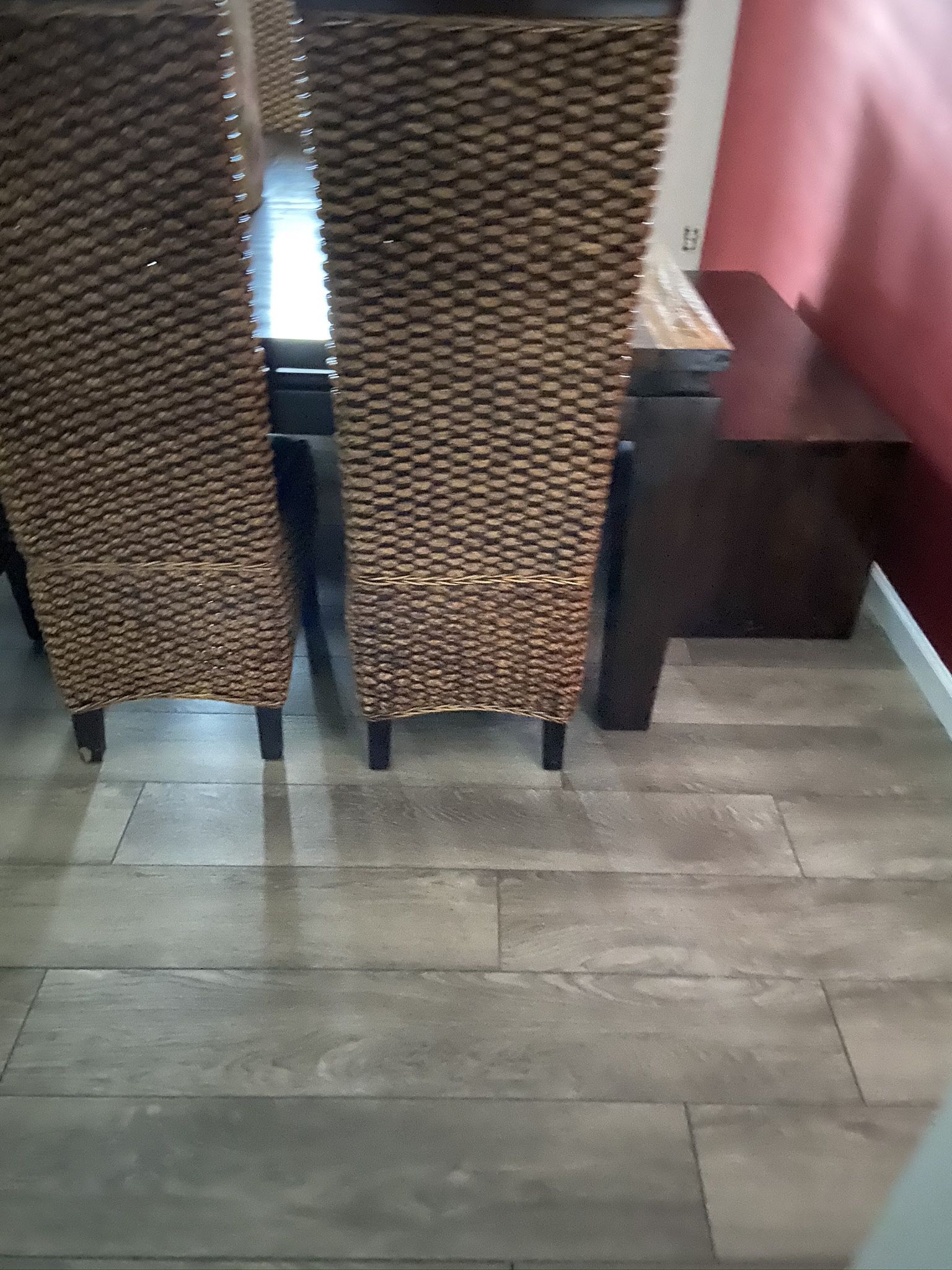 Exoctic Dinning Table W/6 Chairs & 2 Benches