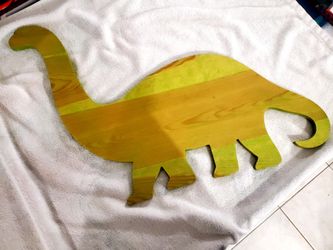 Wooden Dinosaur Wall Decor