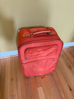 Tumi Alpha Upright Expandable 22" Carry On 2 Wheeled Luggage Orange color