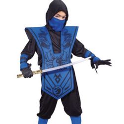 Complete Ninja Costume Boys XL size 14-16 (Brand New)