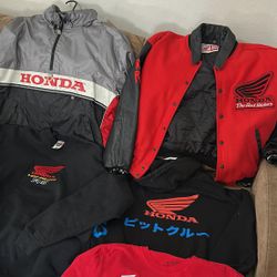 90s Fox Honda Anorak Vented Windbreaker XL