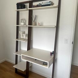 West Elm Desk and Ladder Shelf