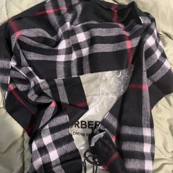 Black/ Red/ Grey Scarf. High quality luxury. 