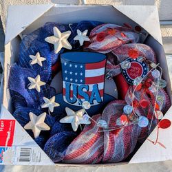 4TH  OF JULY WREATH 