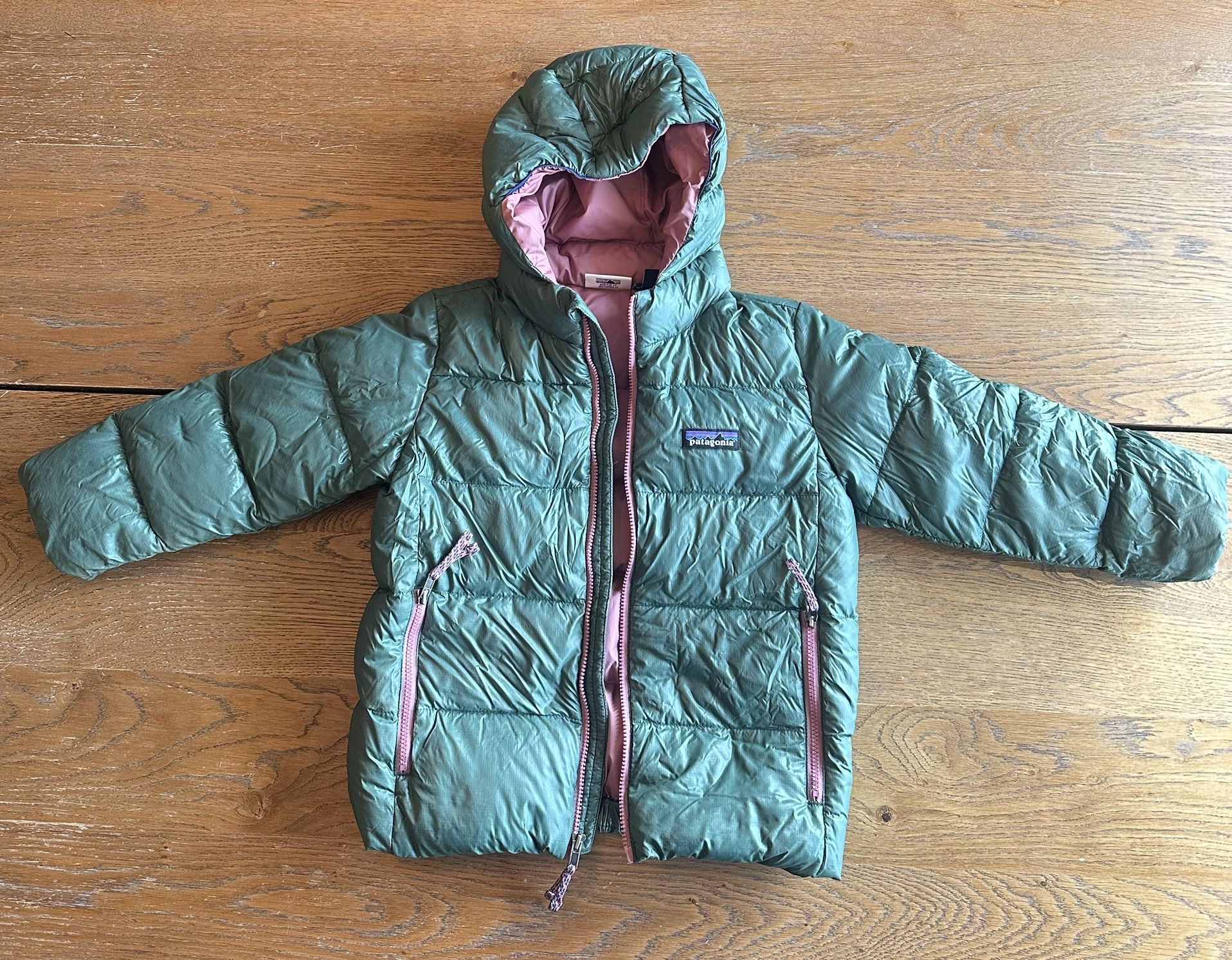 Patagonia Baby Hi Loft Down Sweater Hoody Coat, 4T