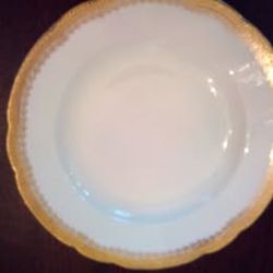 Two (2) 10" J. Pouyat Limoges Soup Dishes