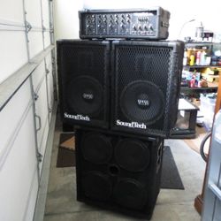 SoundTech B2 PA Speaker For DJ/ Band 15" Speaker 