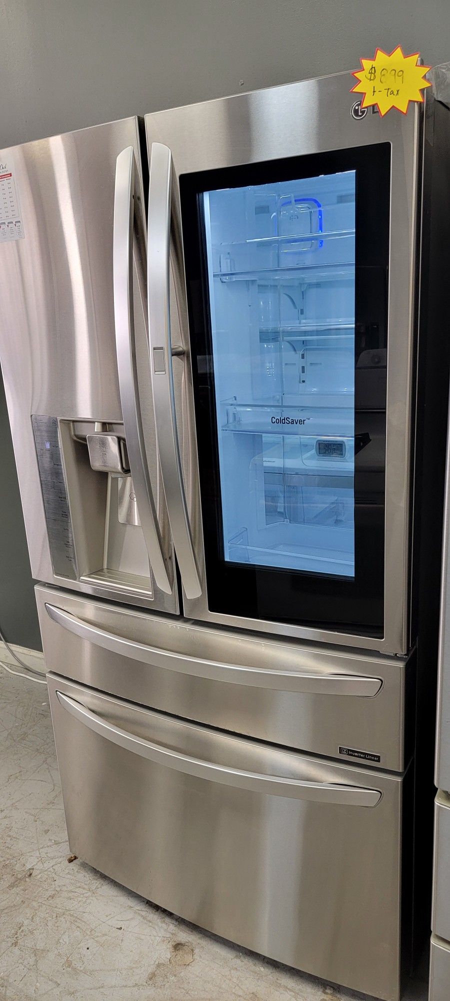 Counter Depth Stainless French 4-Door Cooling And Freezing