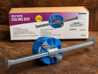 Carlon (ABB) New Work Ceiling Box, model B620KR-CFB.