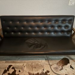 Black Leather Couch